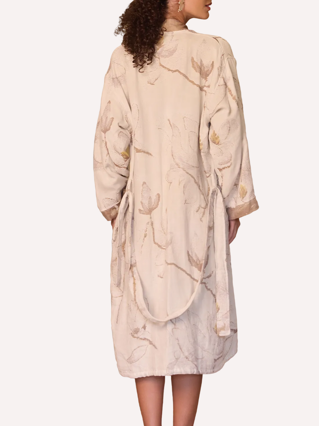 Floral Cotton Kimono Robe