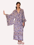 Vine Blossom Cotton Kimono Robe