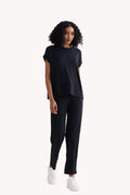 Relaxed Tee Set in Black
