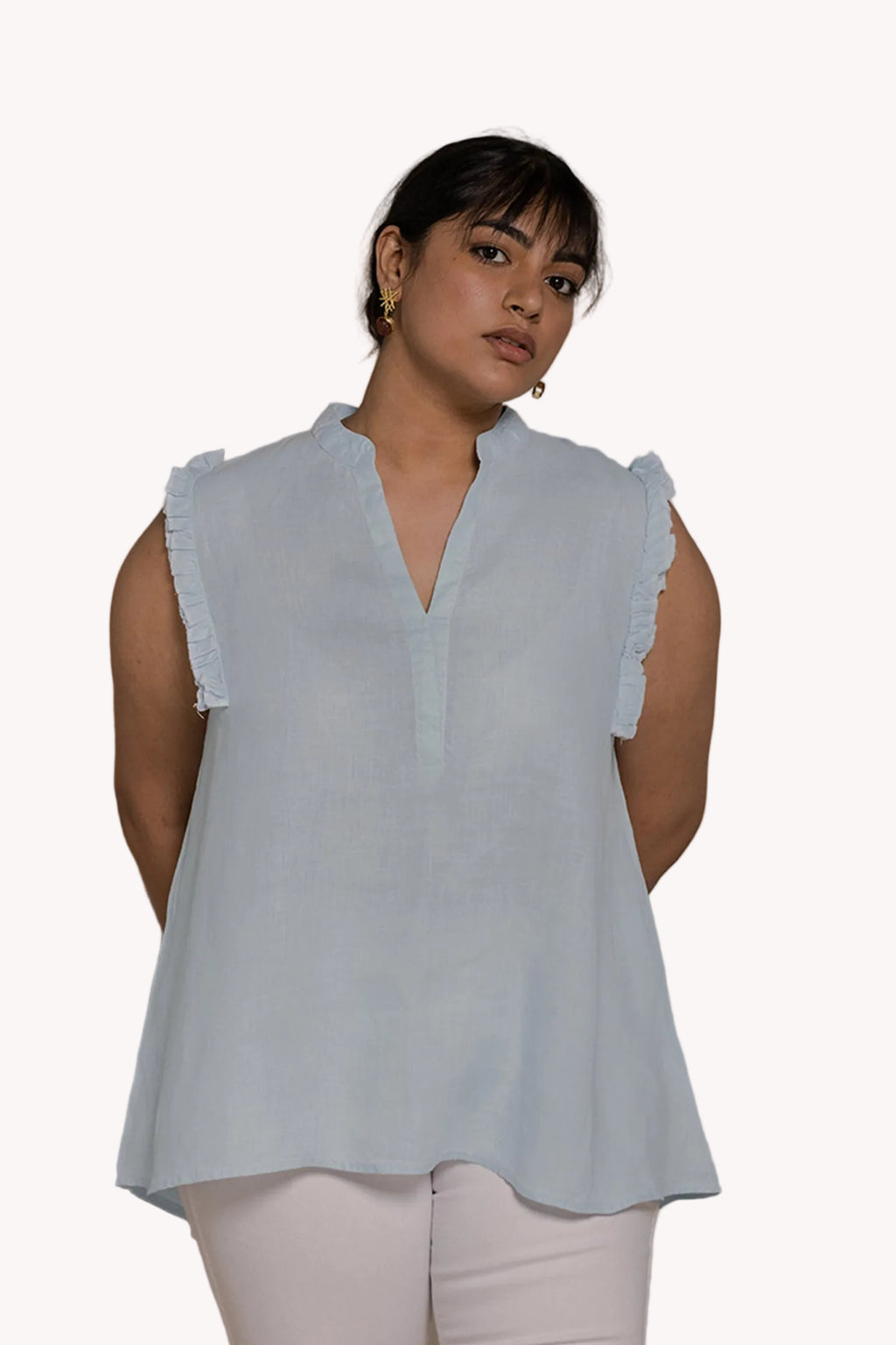 Wind in my Hair Shirt in Blue