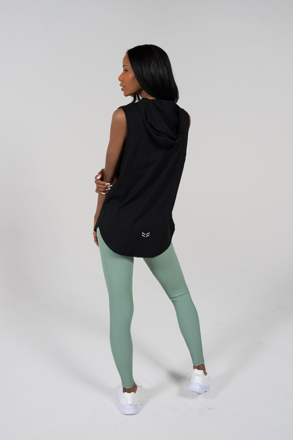 DETERMINED hooded sleeveless