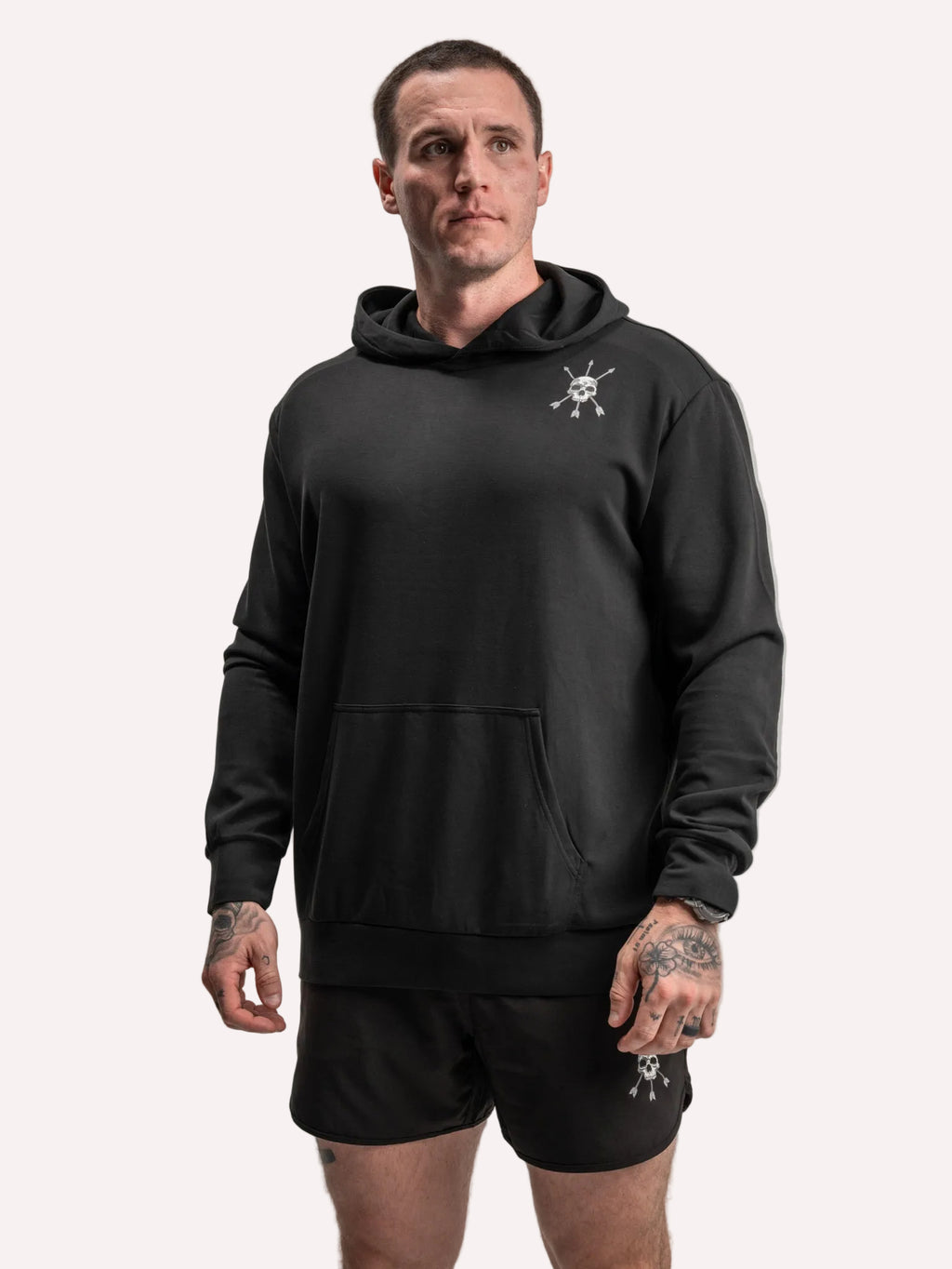 MEN'S | BASE LAYER HOODIE : BLACK