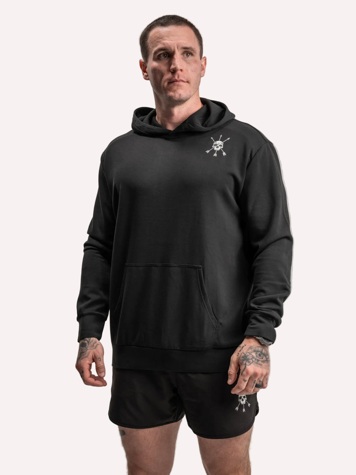 MEN'S | BASE LAYER HOODIE : BLACK