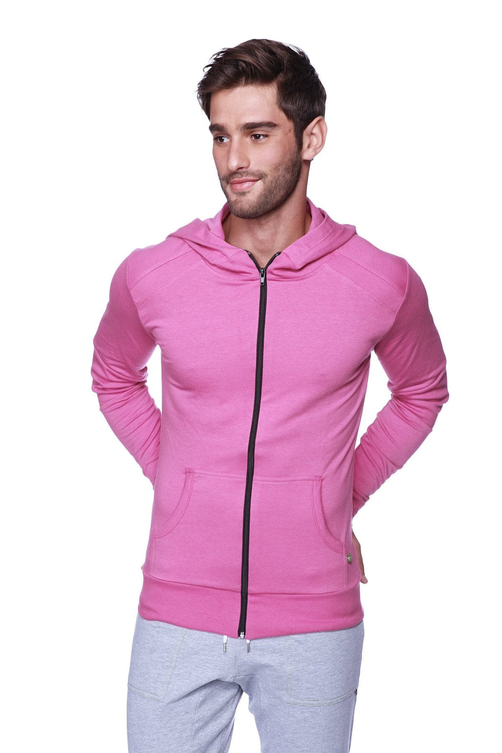 Form-fit Crossover Yoga Track Performance Hoodie (Berry)