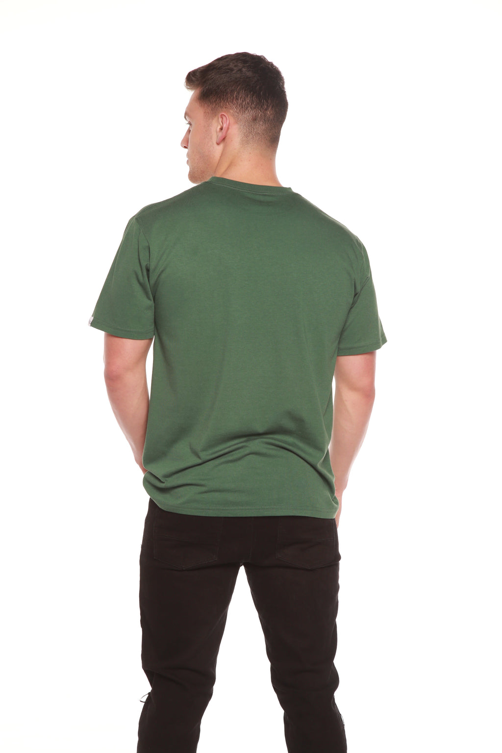 Custom Printed Men's Bamboo Viscose/Organic Cotton Short Sleeve T-Shirt
