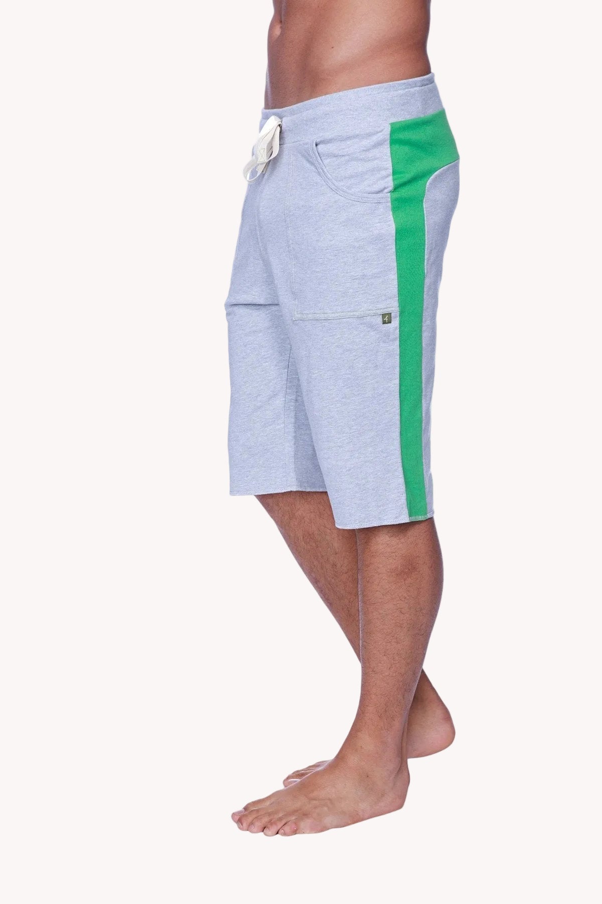 Eco-Track Short (Heather Grey w/Green)