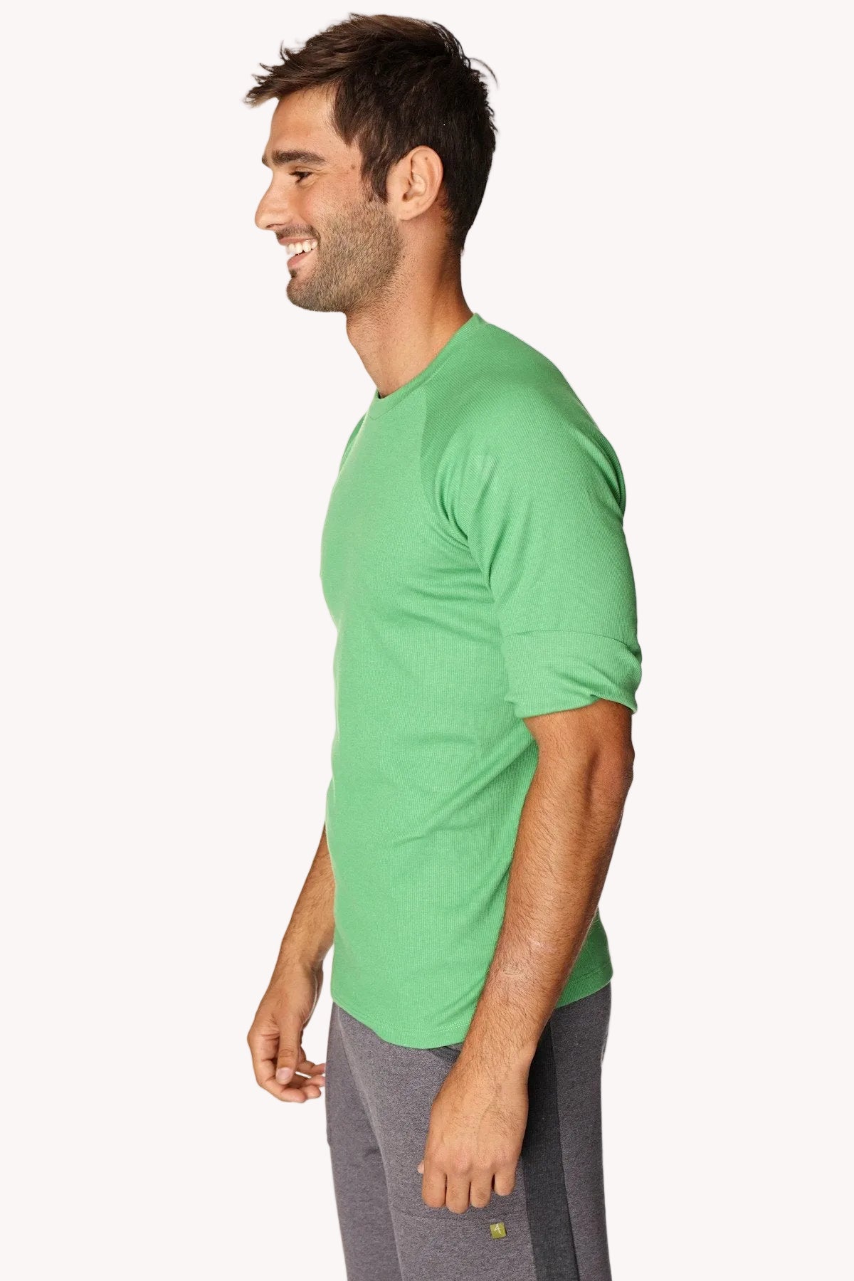 Hybrid CREW Neck Raglan Tee (Bamboo Green)