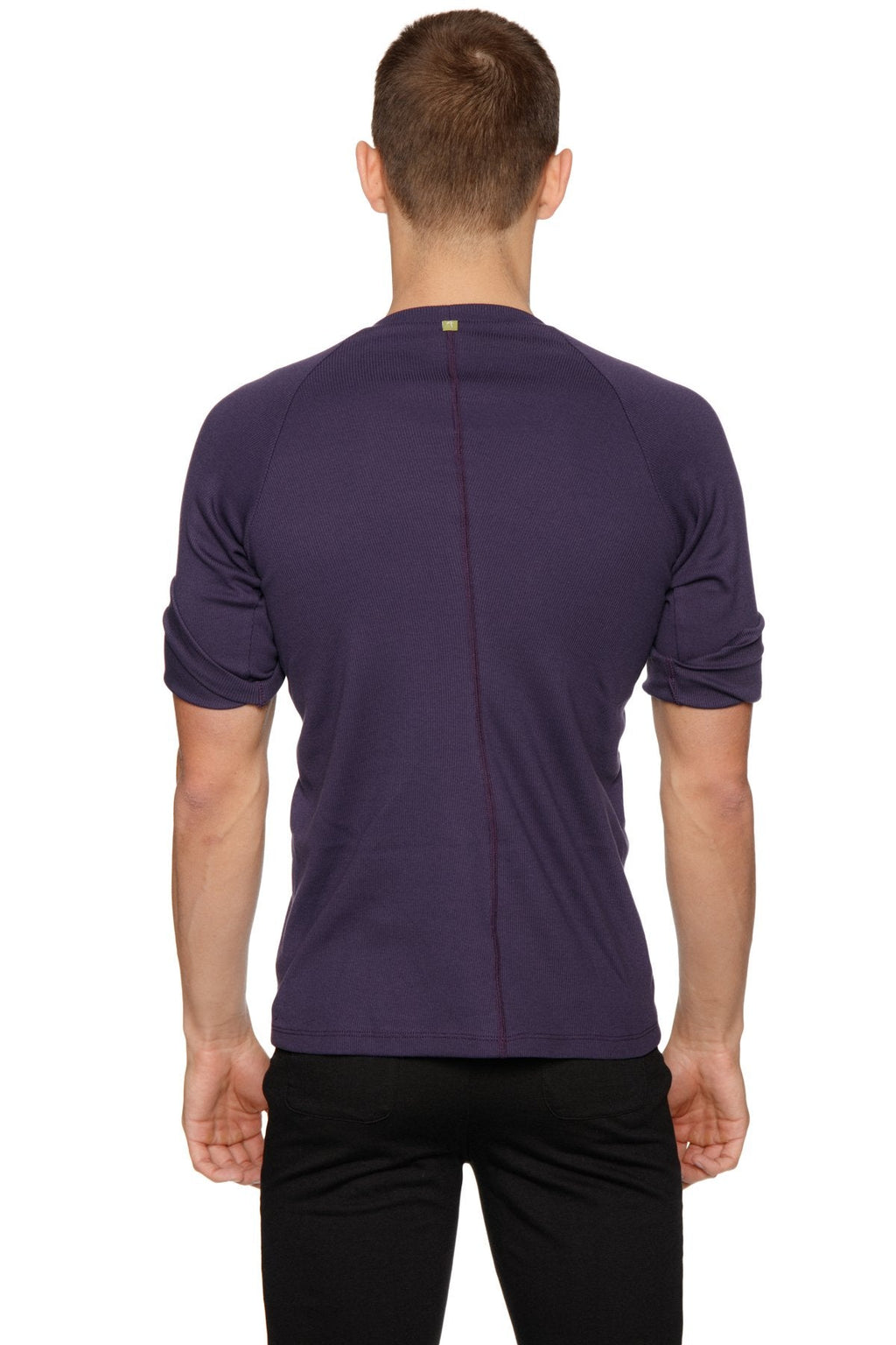 Hybrid Crew Neck Raglan Tee (Eggplant)