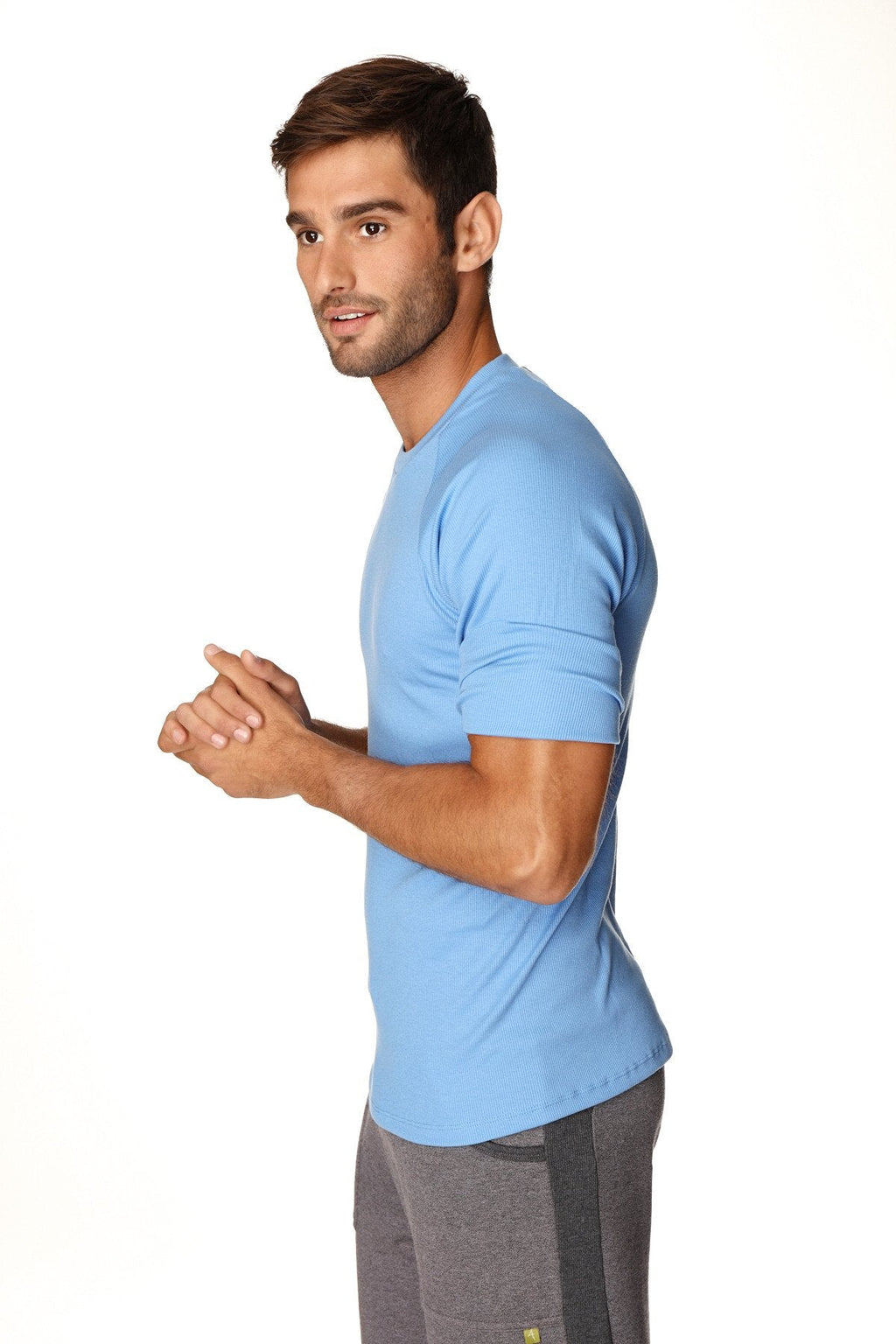 Hybrid Crew Neck Raglan Tee (Ice Blue)