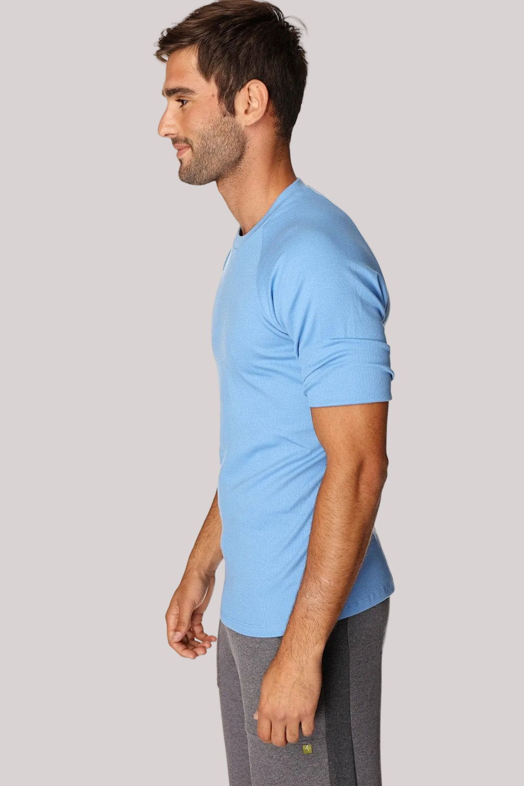 Hybrid Crew Neck Raglan Tee (Ice Blue)