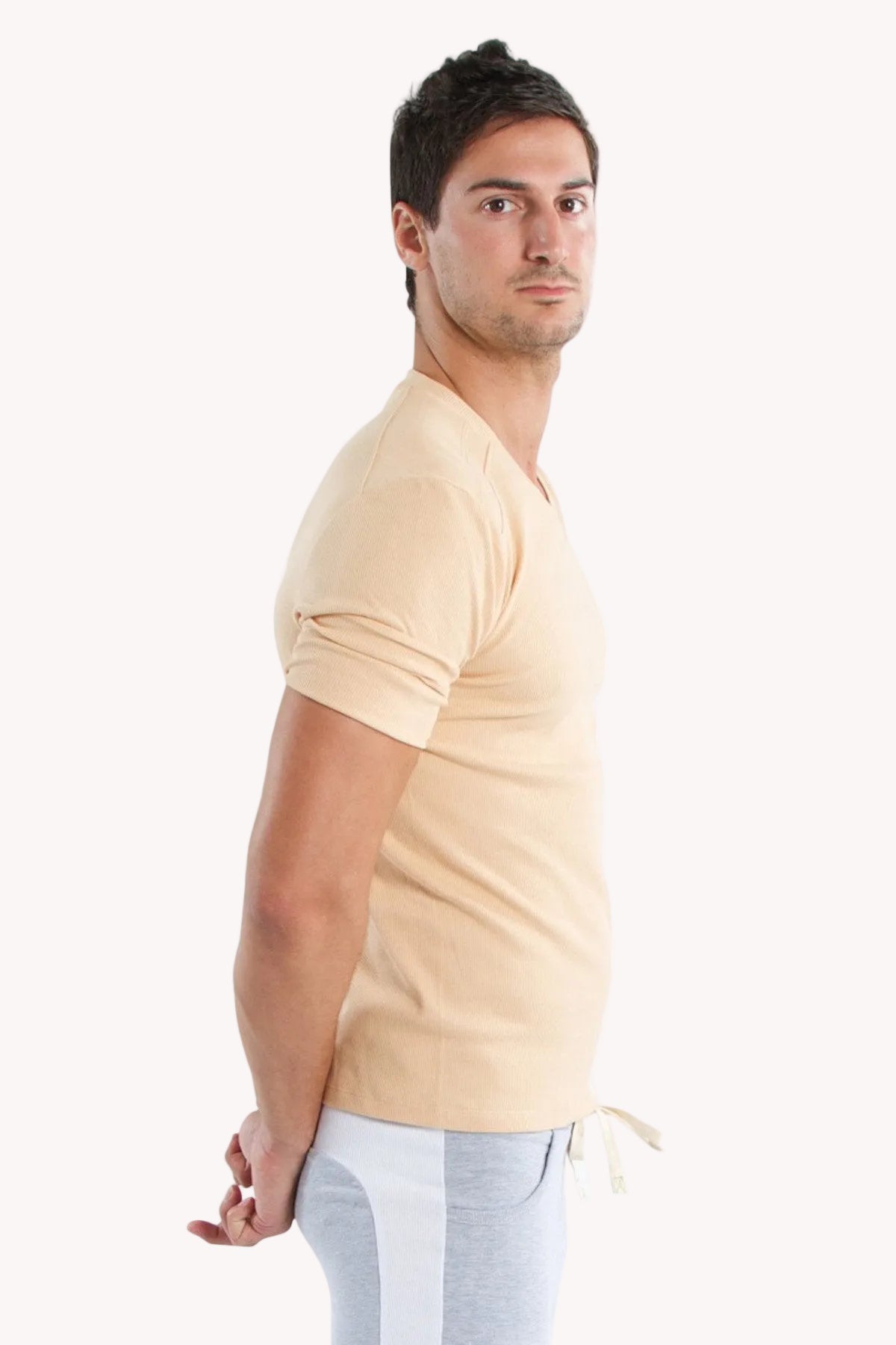 Hybrid V-Neck (Sand Beige)