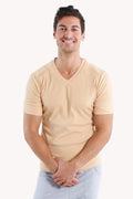 Hybrid V-Neck (Sand Beige)