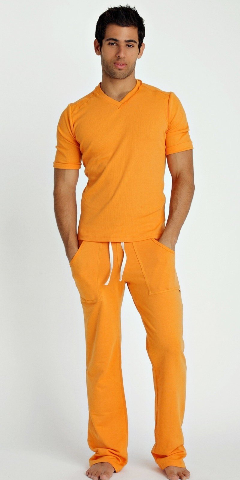 Hybrid V-Neck (Sun Orange)