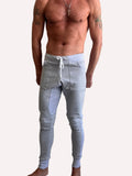 **Winter Edition** Luxury-Fleece Long Cuffed Jogger & Yoga Sweat Pants (Light Heather Grey)
