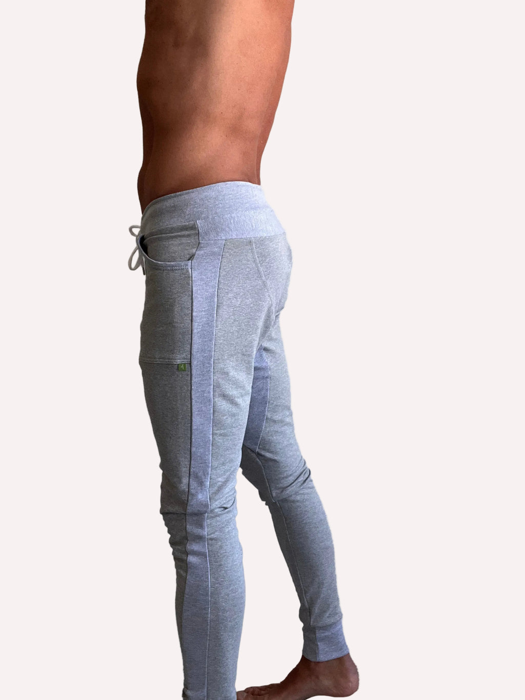 **Winter Edition** Luxury-Fleece Long Cuffed Jogger & Yoga Sweat Pants (Light Heather Grey)