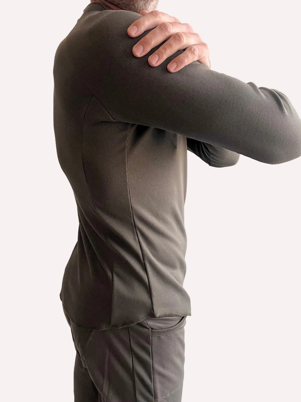 Thermal V-Neck Long Sleeve (Army Green)