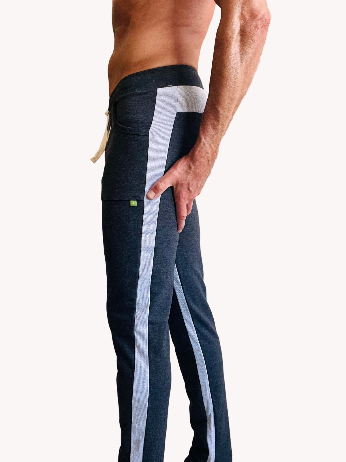 Eco-Track & Yoga Sweat Pant (Charcoal w/Grey)