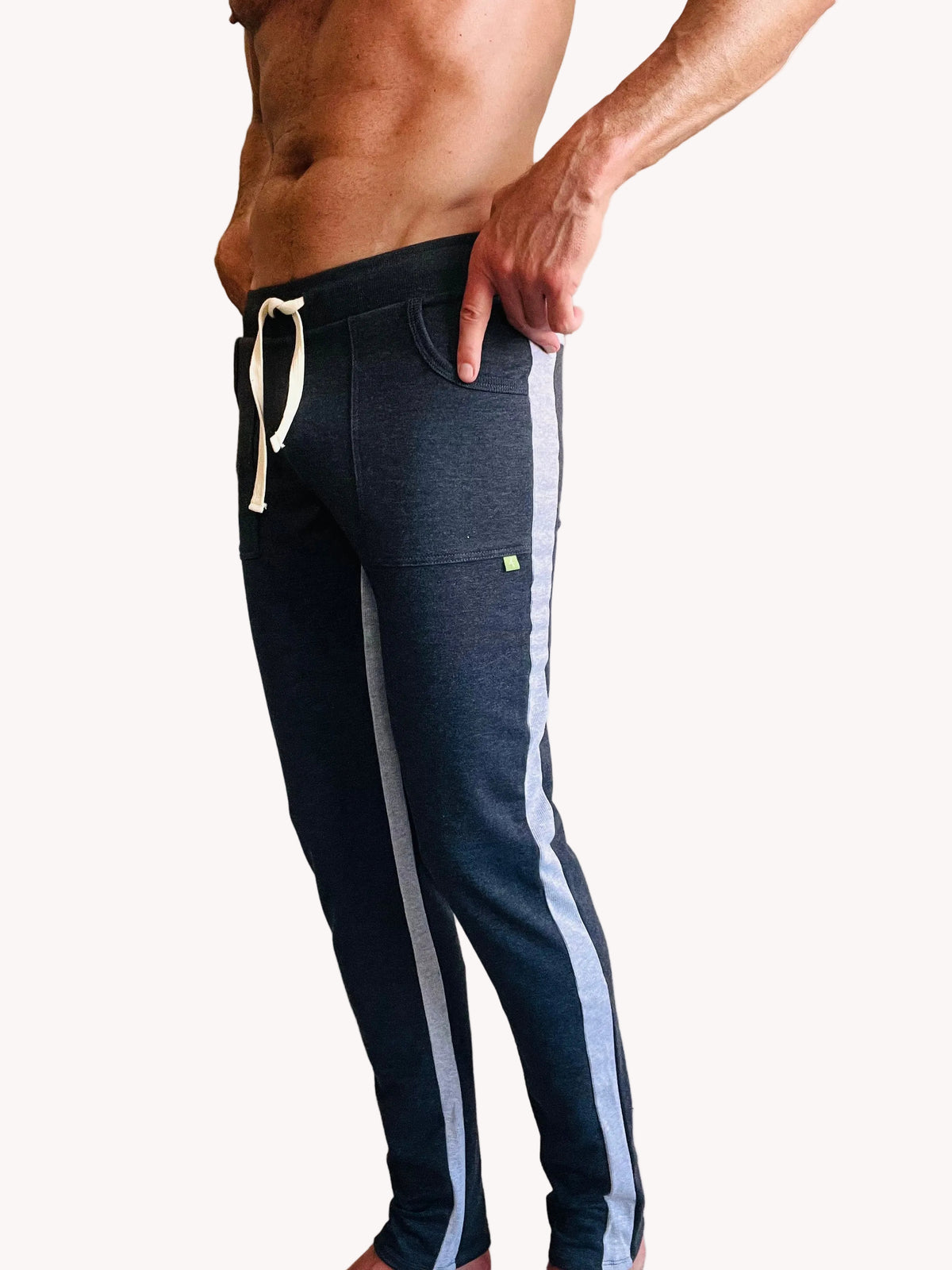Eco-Track & Yoga Sweat Pant (Charcoal w/Grey)