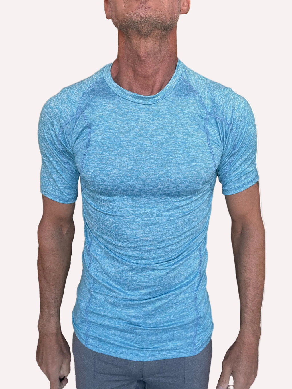 Designer Raglan Crew-Neck Tee (Solid Coral Shelf)