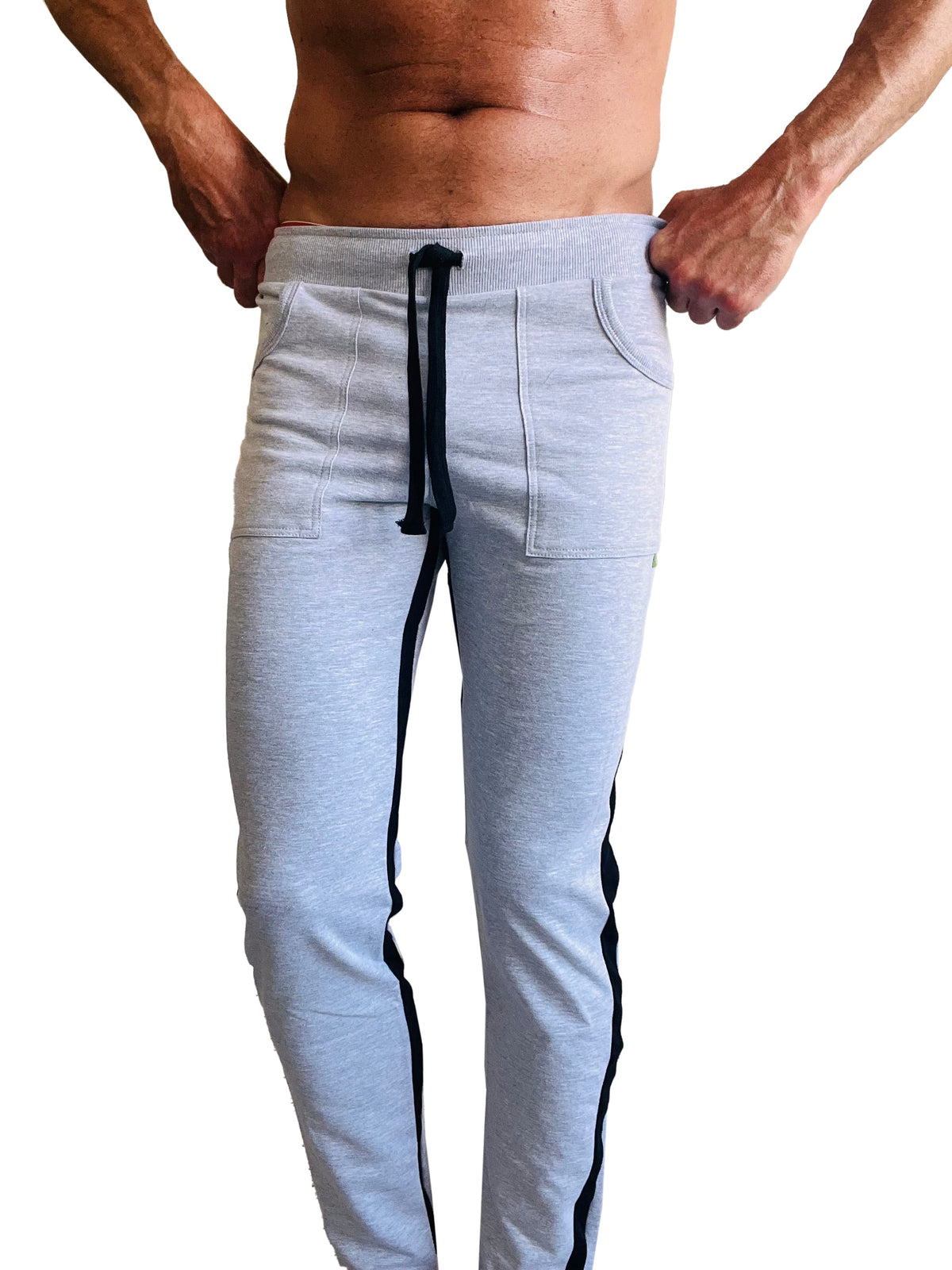 Eco-Track & Yoga Sweat Pant (Heather Grey w/Black)