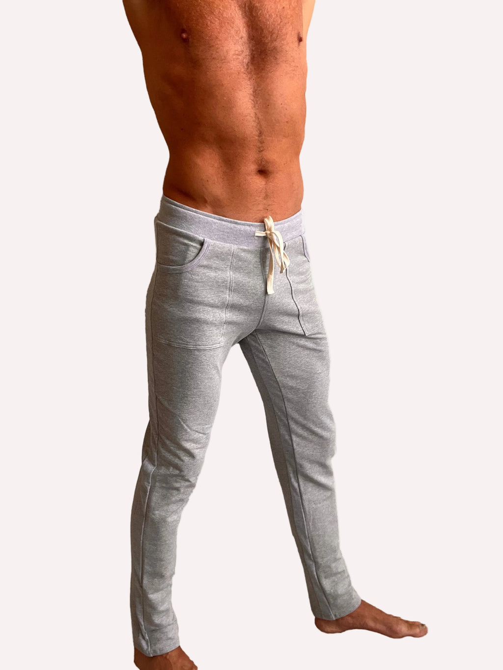 **Winter Collection** MID-Weight Luxury-Fleece Track & Lounge Sweat Pant (Heather Grey)