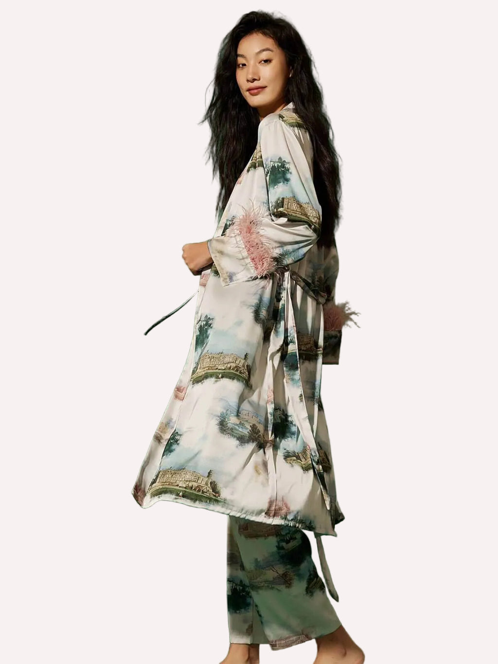 Landscape Pajama Set 3pcs Feather
