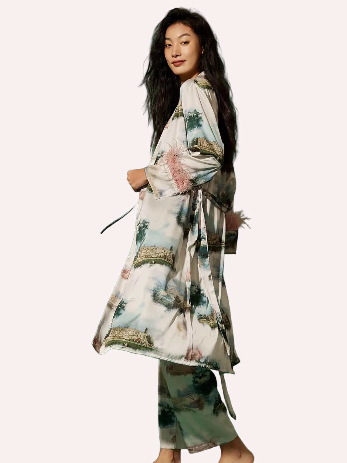 Landscape Pajama Set 3pcs Feather