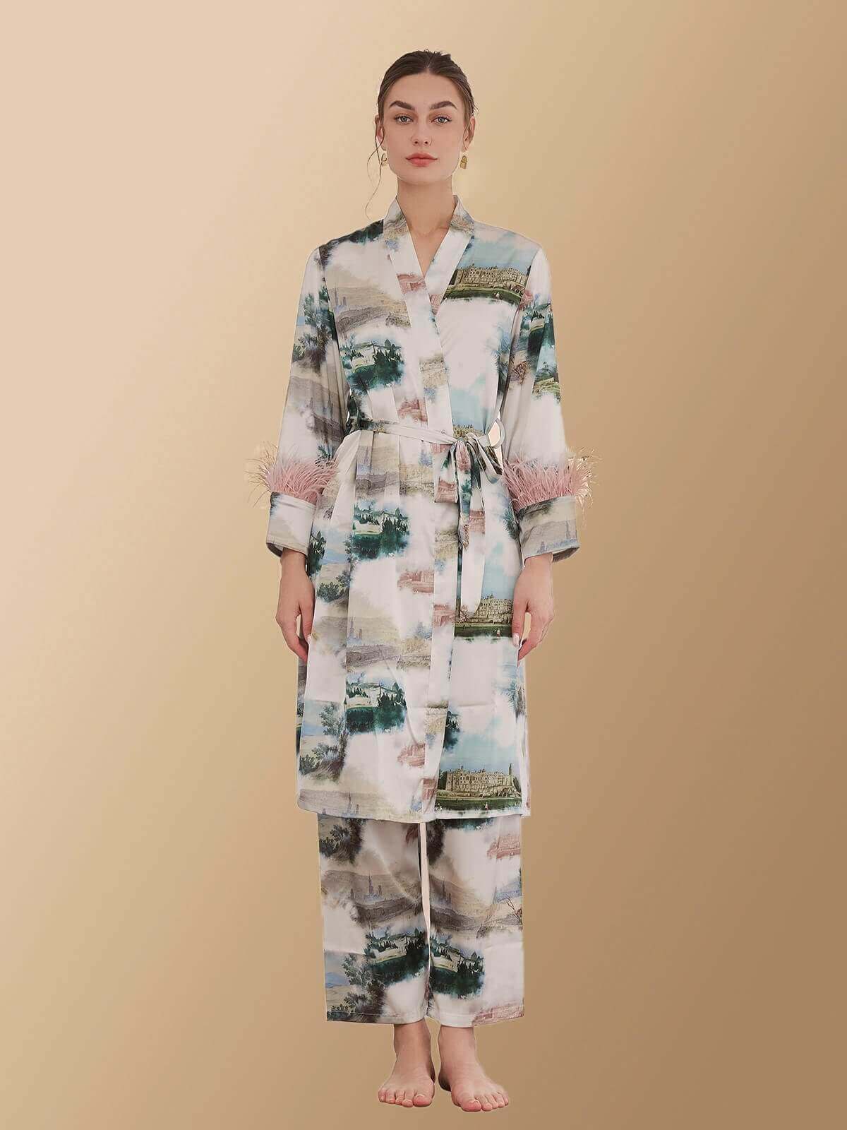 Landscape Pajama Set 3pcs Feather