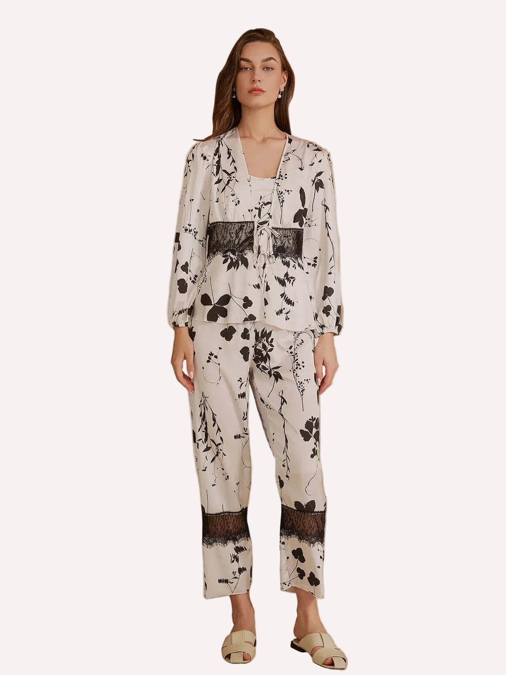 Leaves Pajama Set 3 Pcs