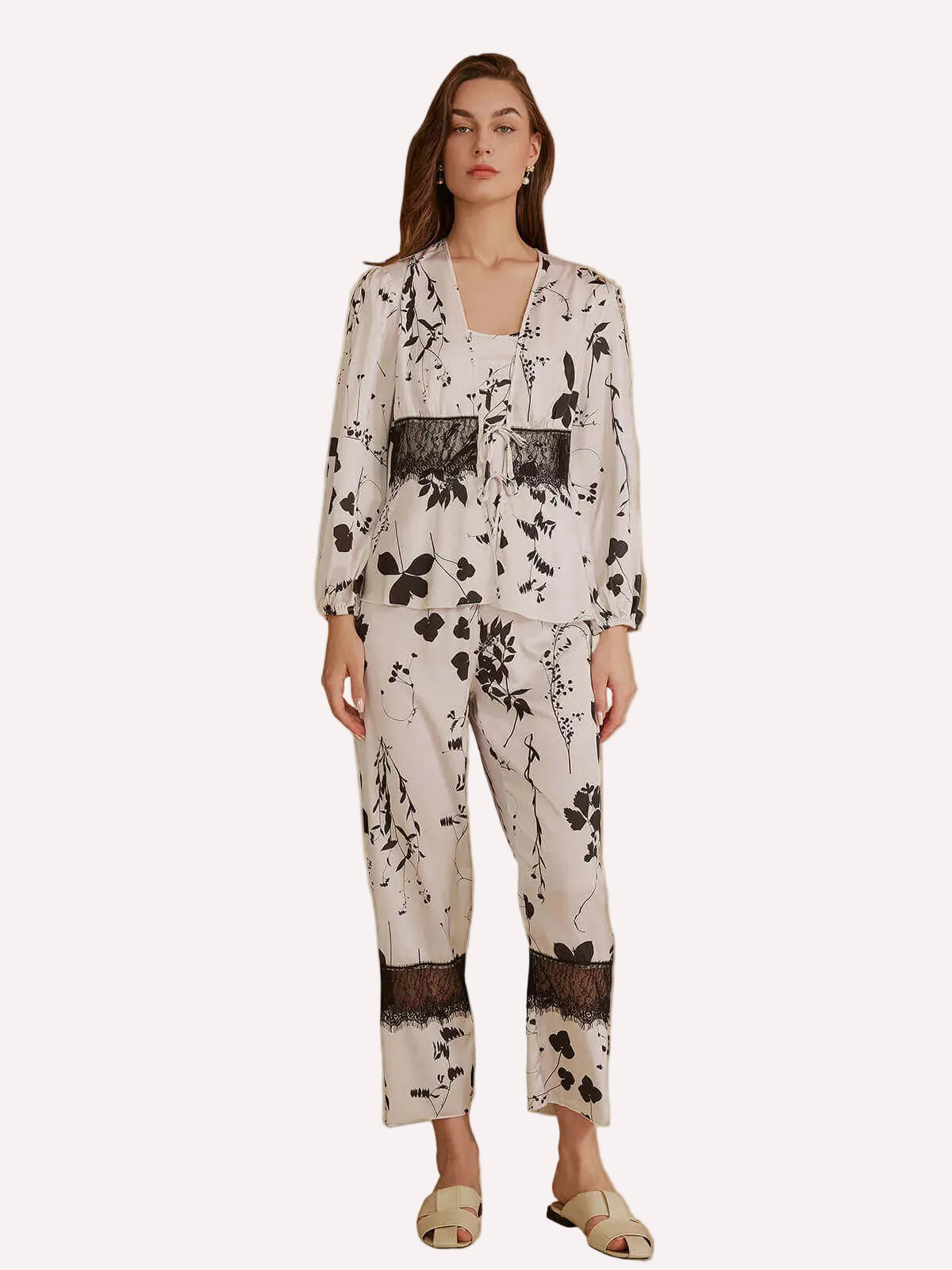 Leaves Pajama Set 3 Pcs