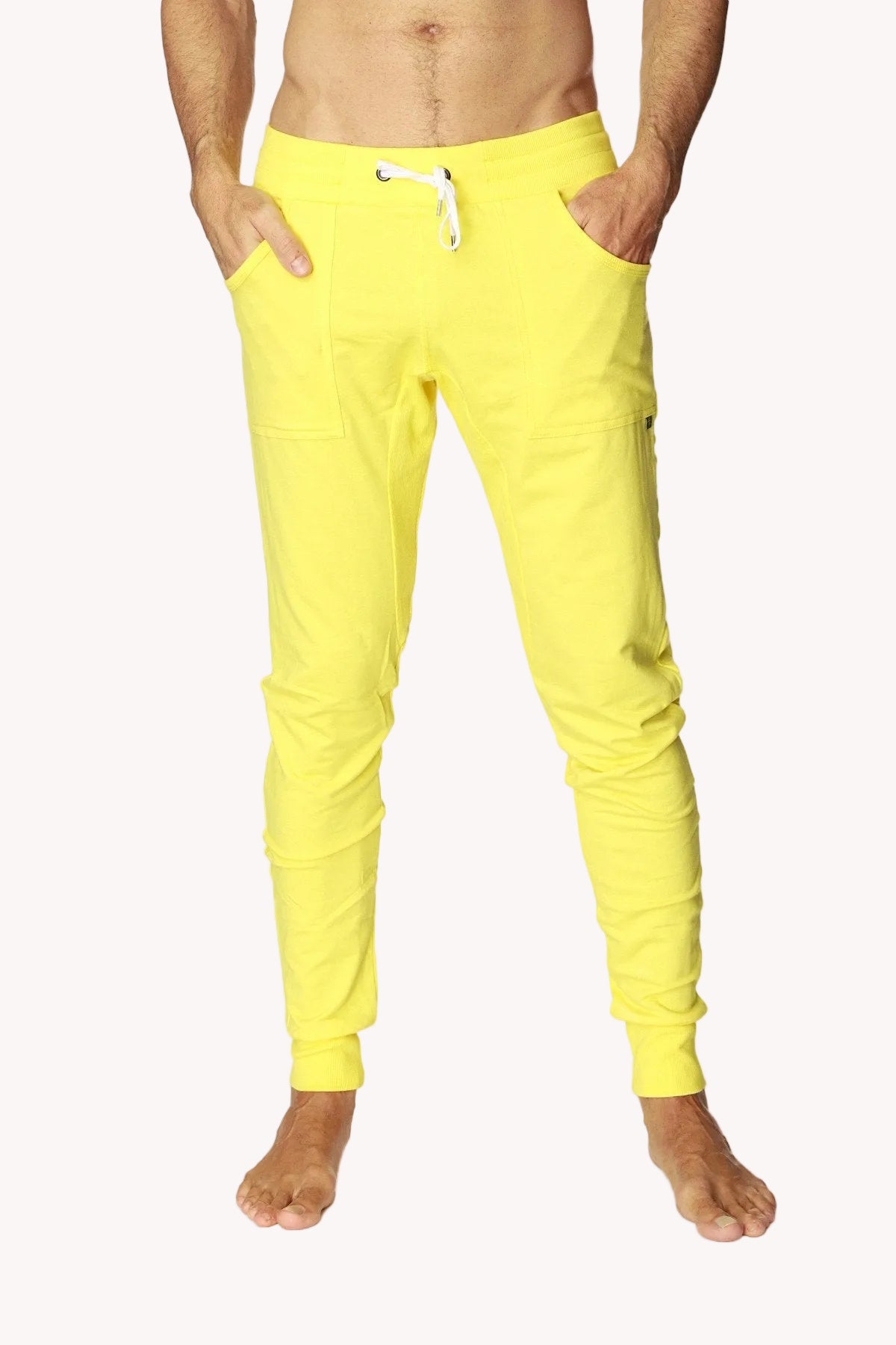 Long Cuffed Jogger & Yoga Sweat Pants (Tropic Yellow)
