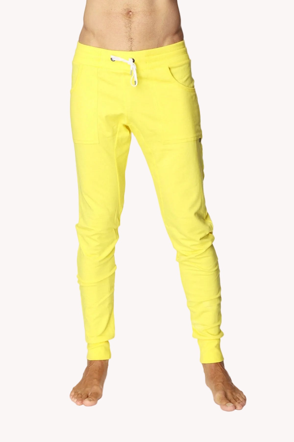 Long Cuffed Jogger & Yoga Sweat Pants (Tropic Yellow)