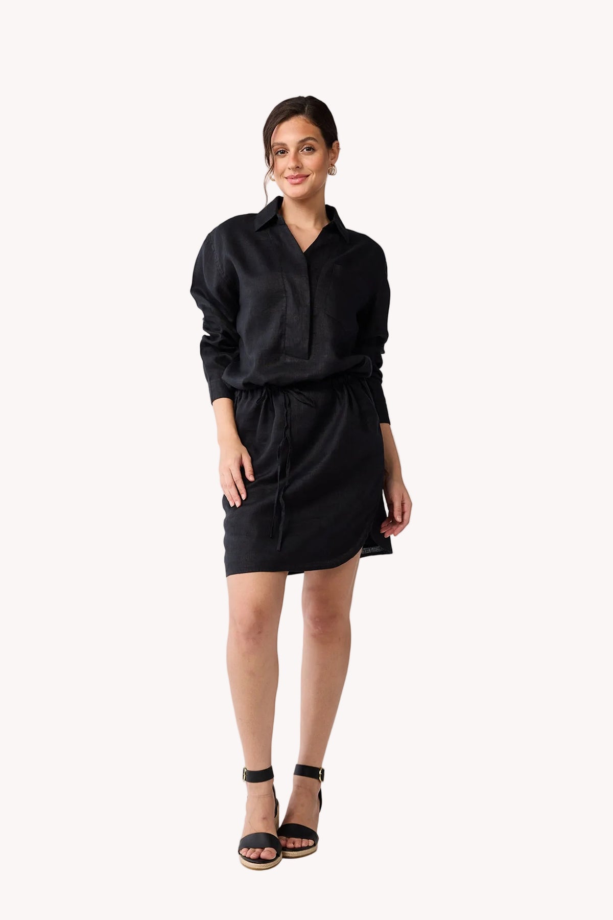 Meet me by the Cliff Dress in Black