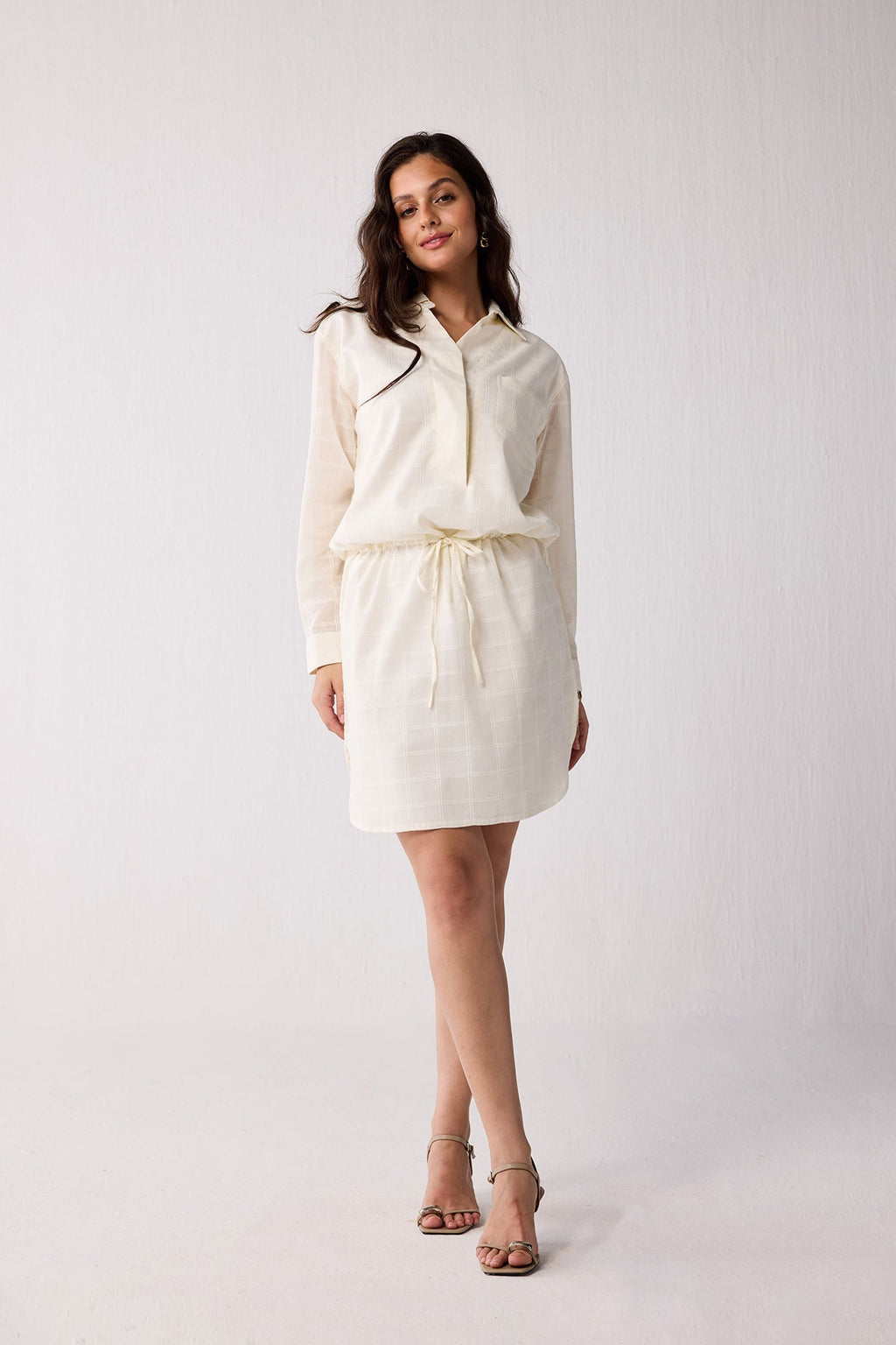 Meet me by the Cliff Dress in Off-White