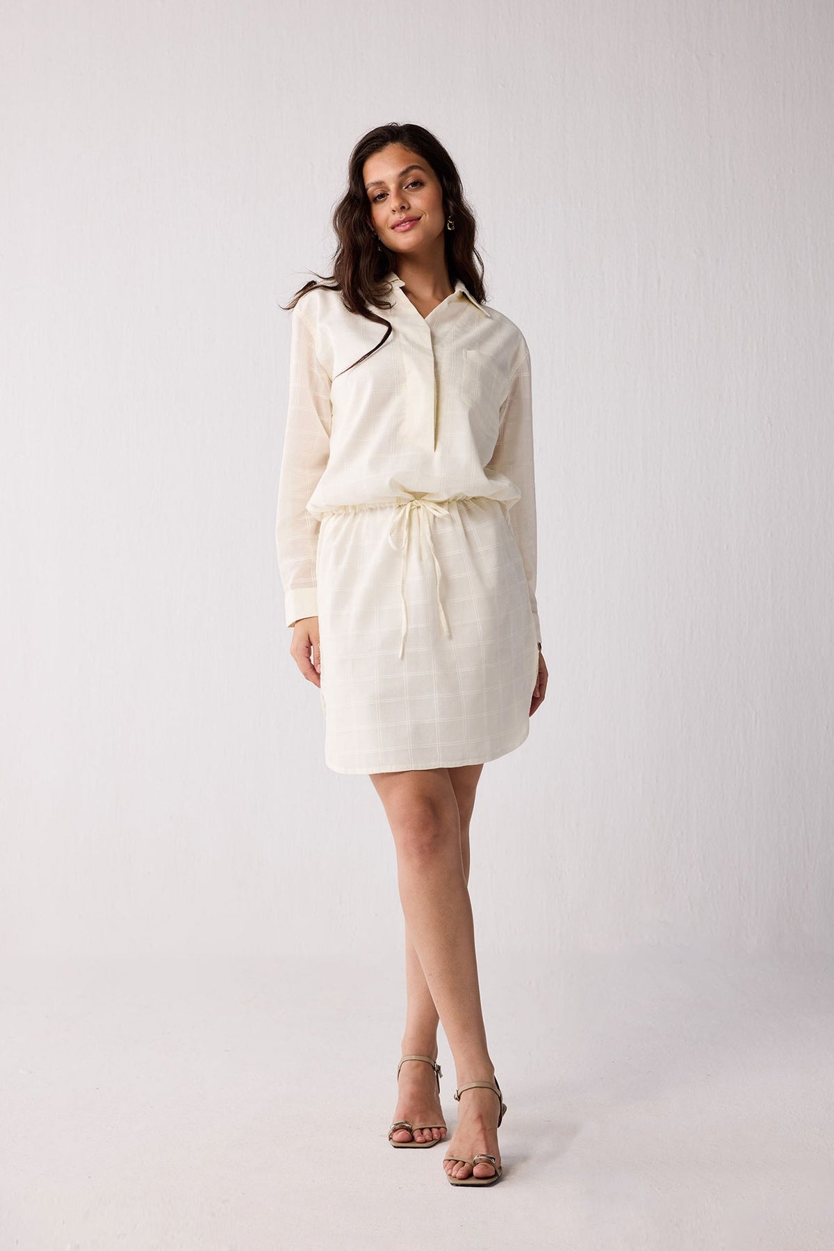 Meet me by the Cliff Dress in Off-White