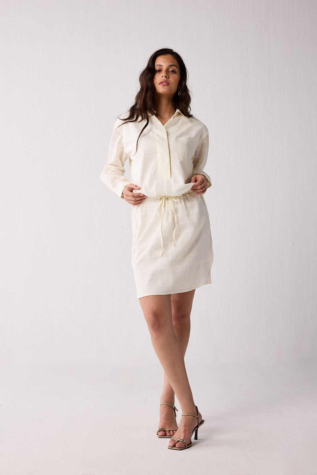 Meet me by the Cliff Dress in Off-White