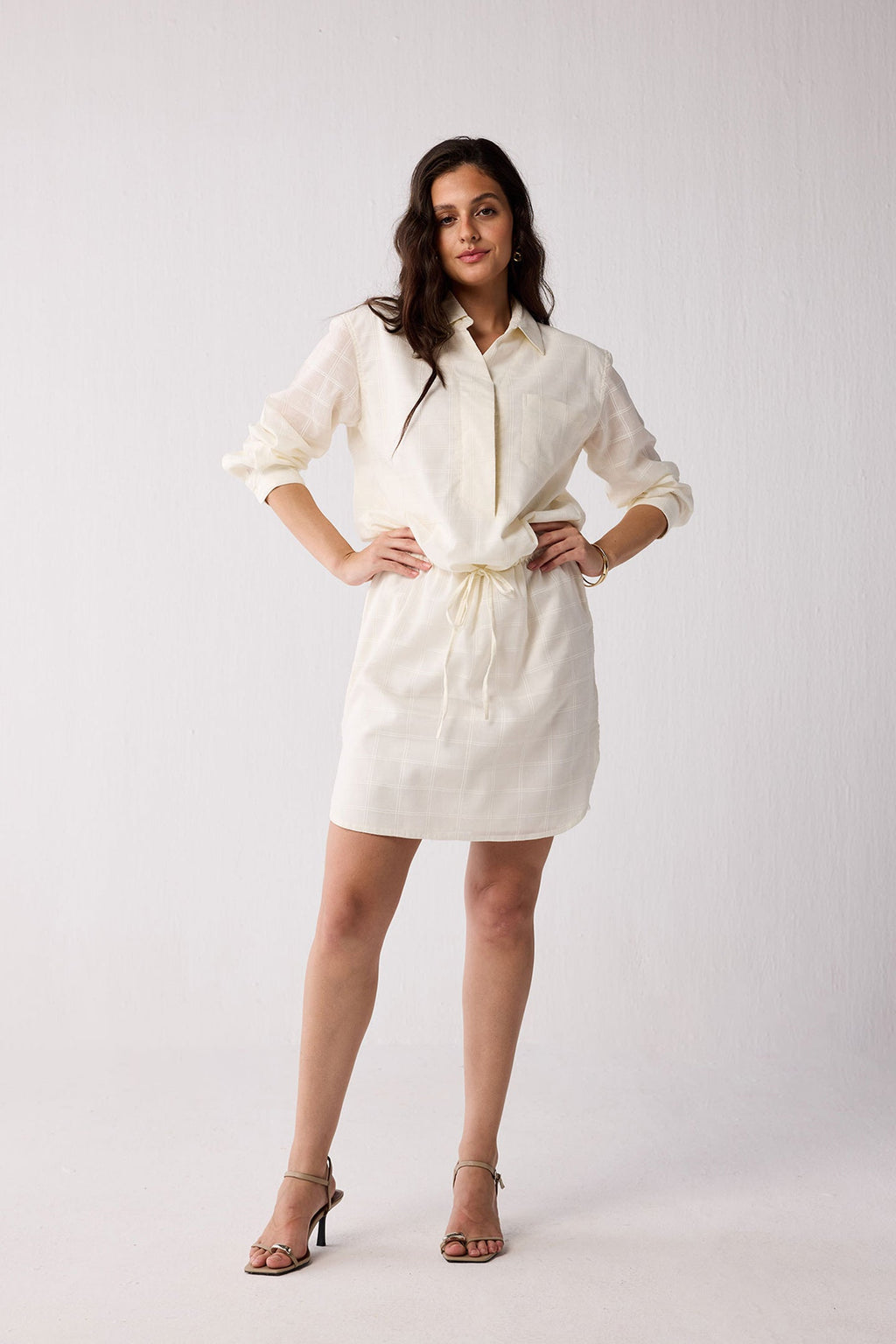 Meet me by the Cliff Dress in Off-White