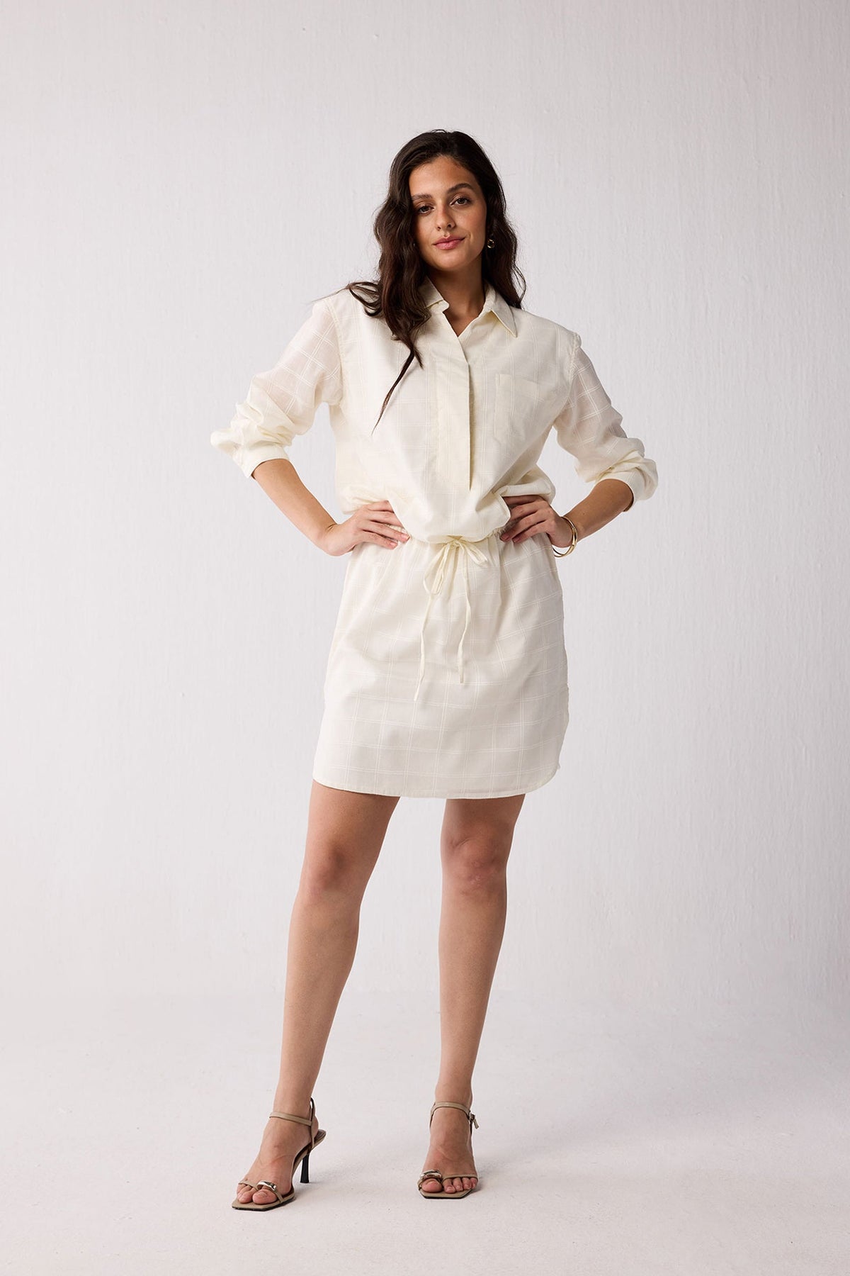 Meet me by the Cliff Dress in Off-White
