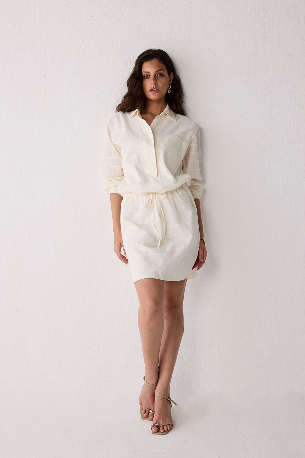 Meet me by the Cliff Dress in Off-White
