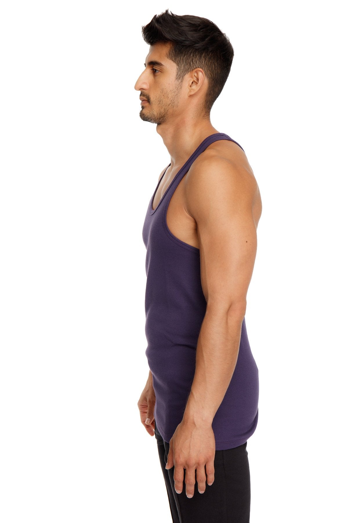 Racer-back Yoga Tank (Eggplant Purple)