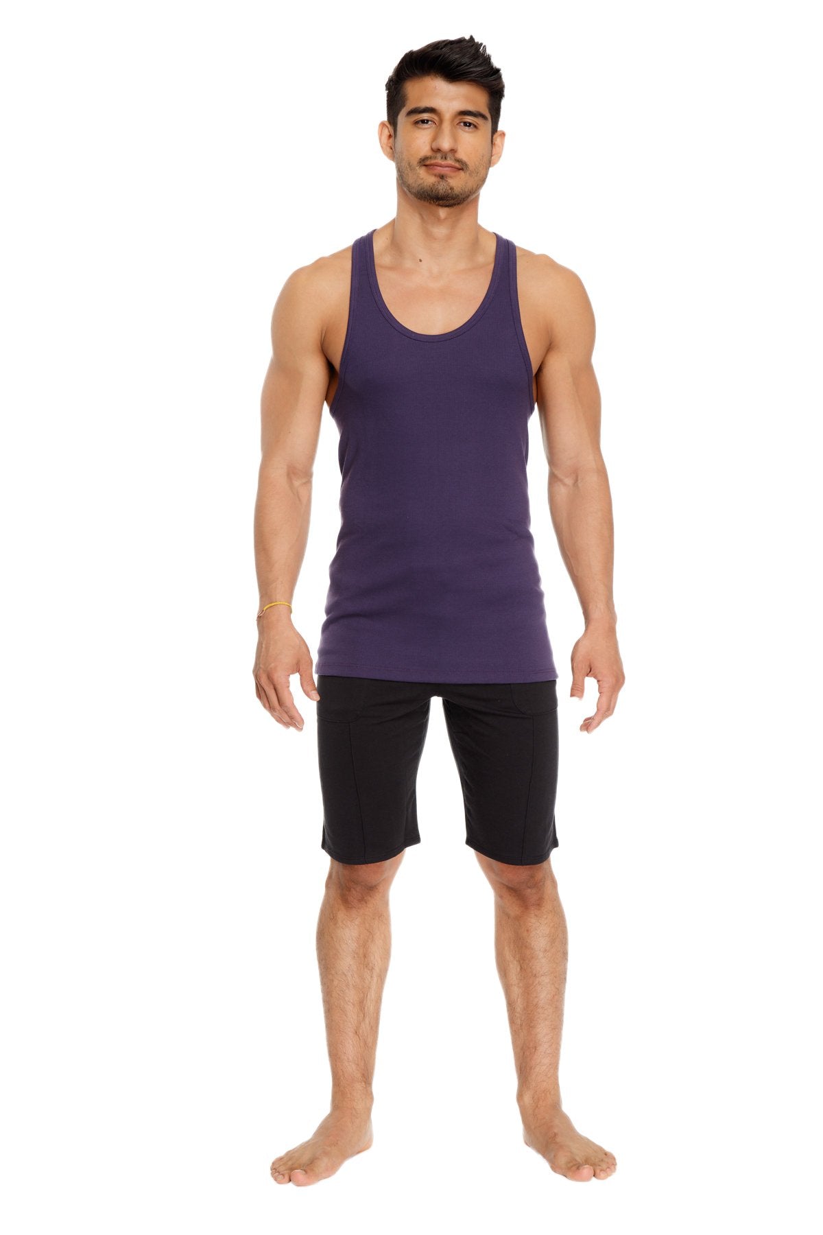 Racer-back Yoga Tank (Eggplant Purple)