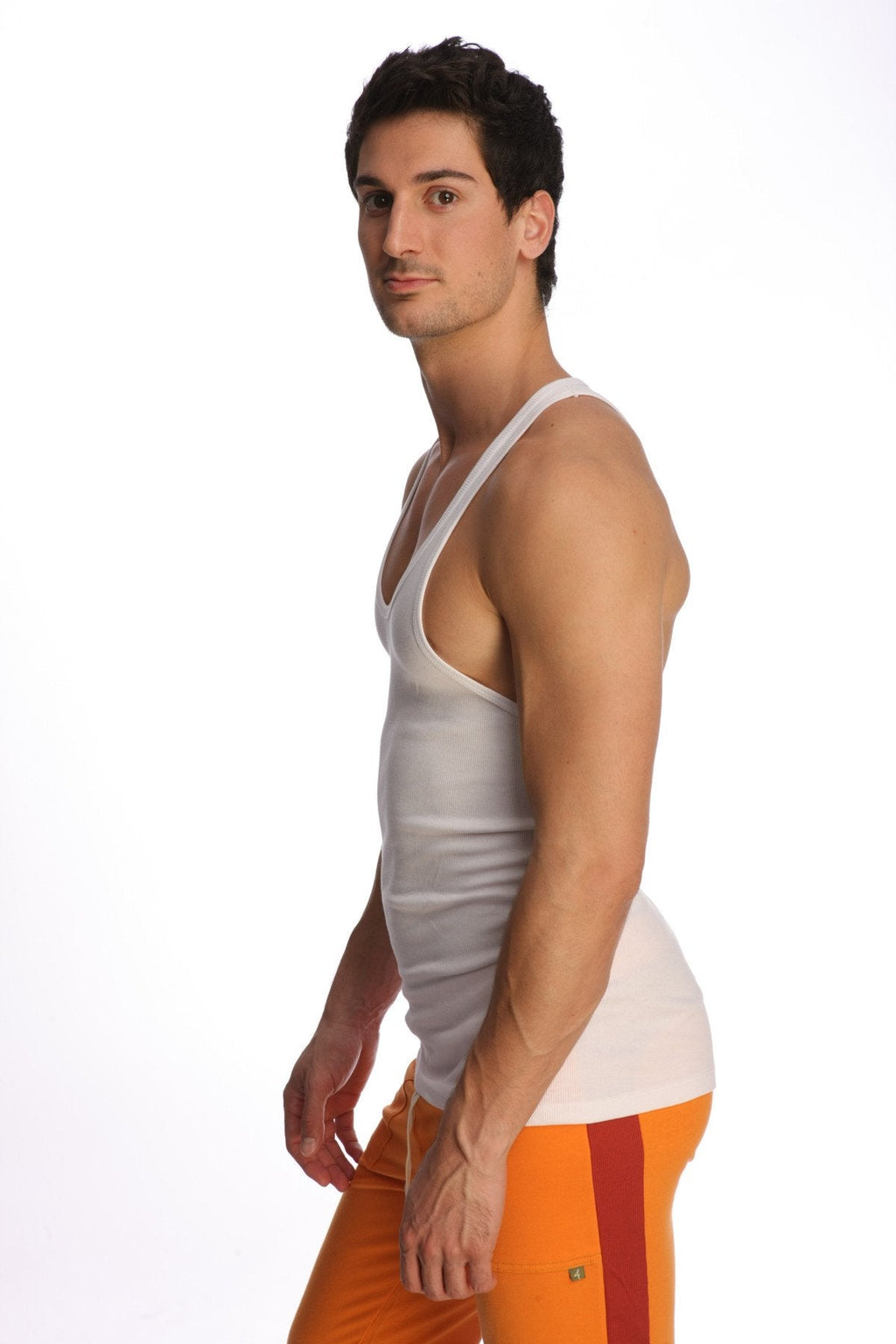 Racer-back Yoga Tank (White)