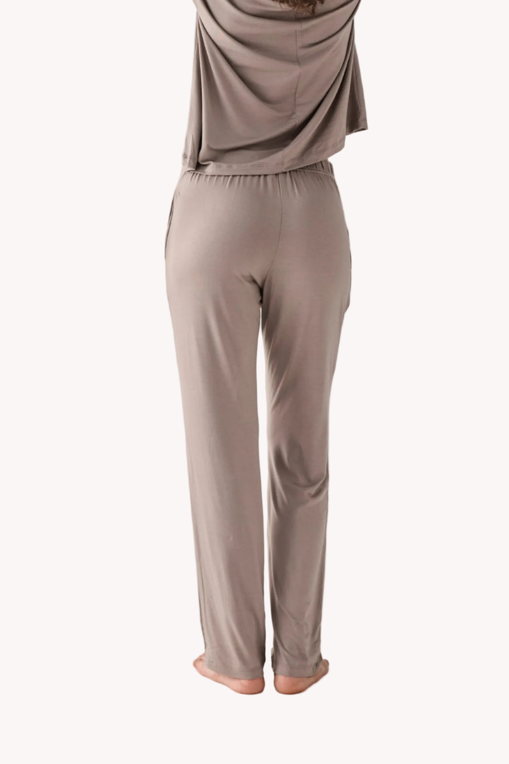 Wide Leg Pant in  Earth Grey