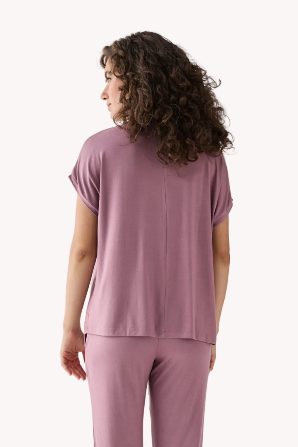 Relaxed Tee in Dusty Rose