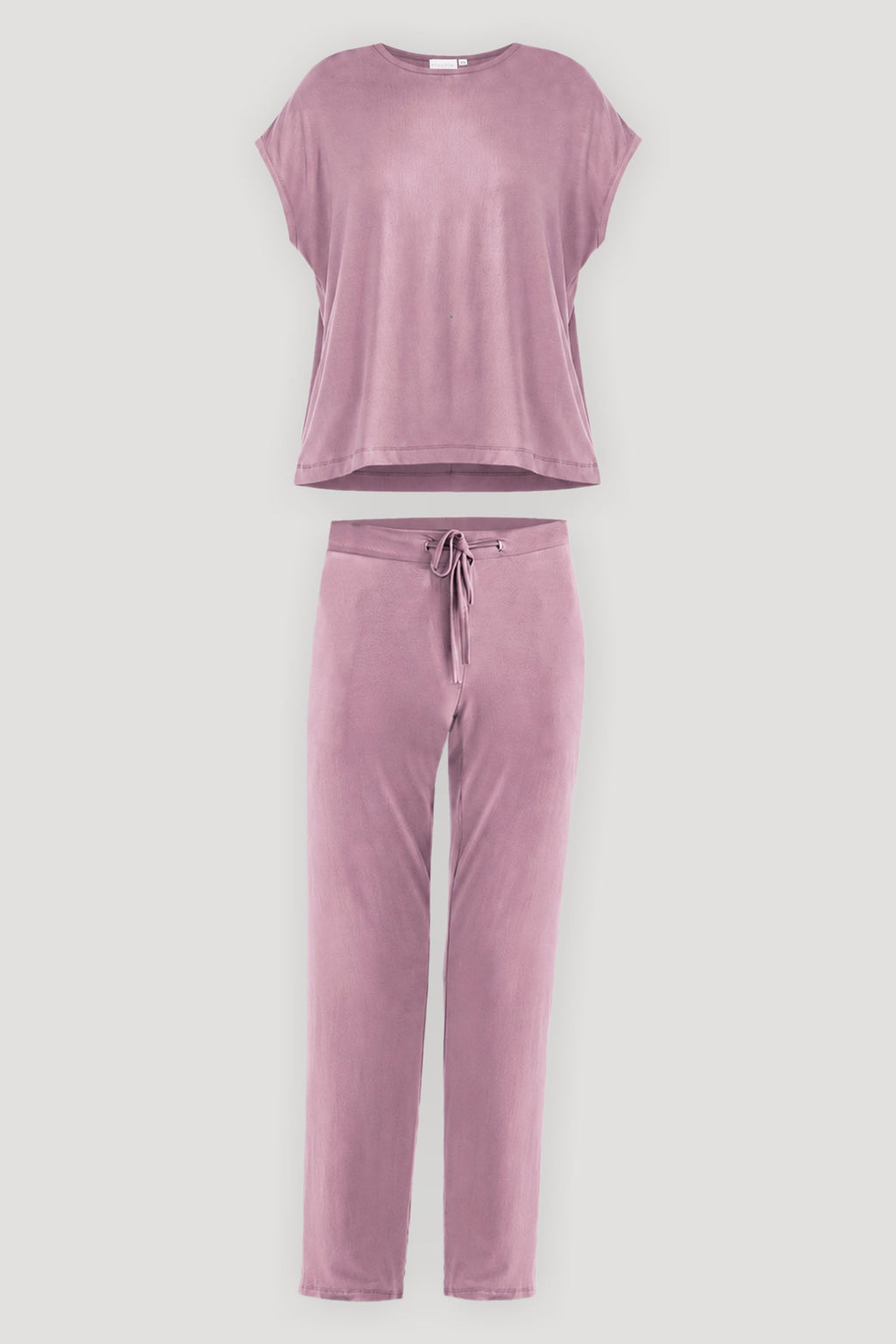 Relaxed Tee Set in Dusty Rose