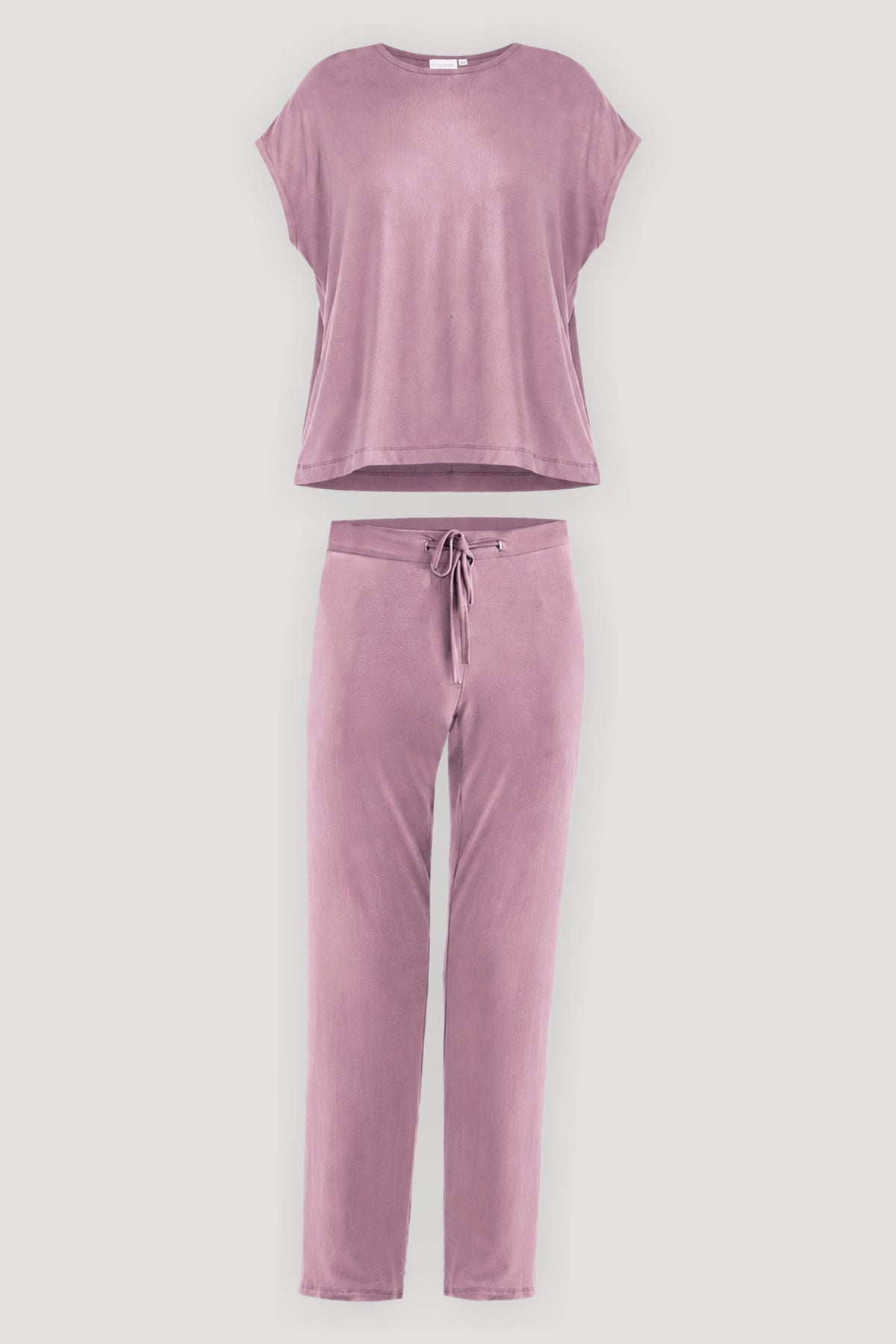 Relaxed Tee Set in Dusty Rose
