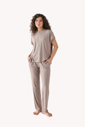 Relaxed Tee Set in Earth Grey