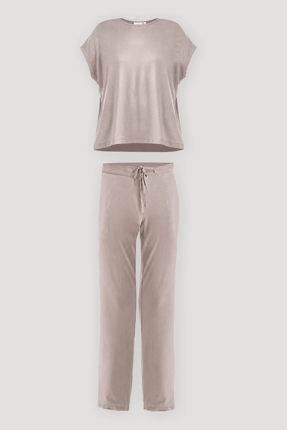 Relaxed Tee Set in Earth Grey