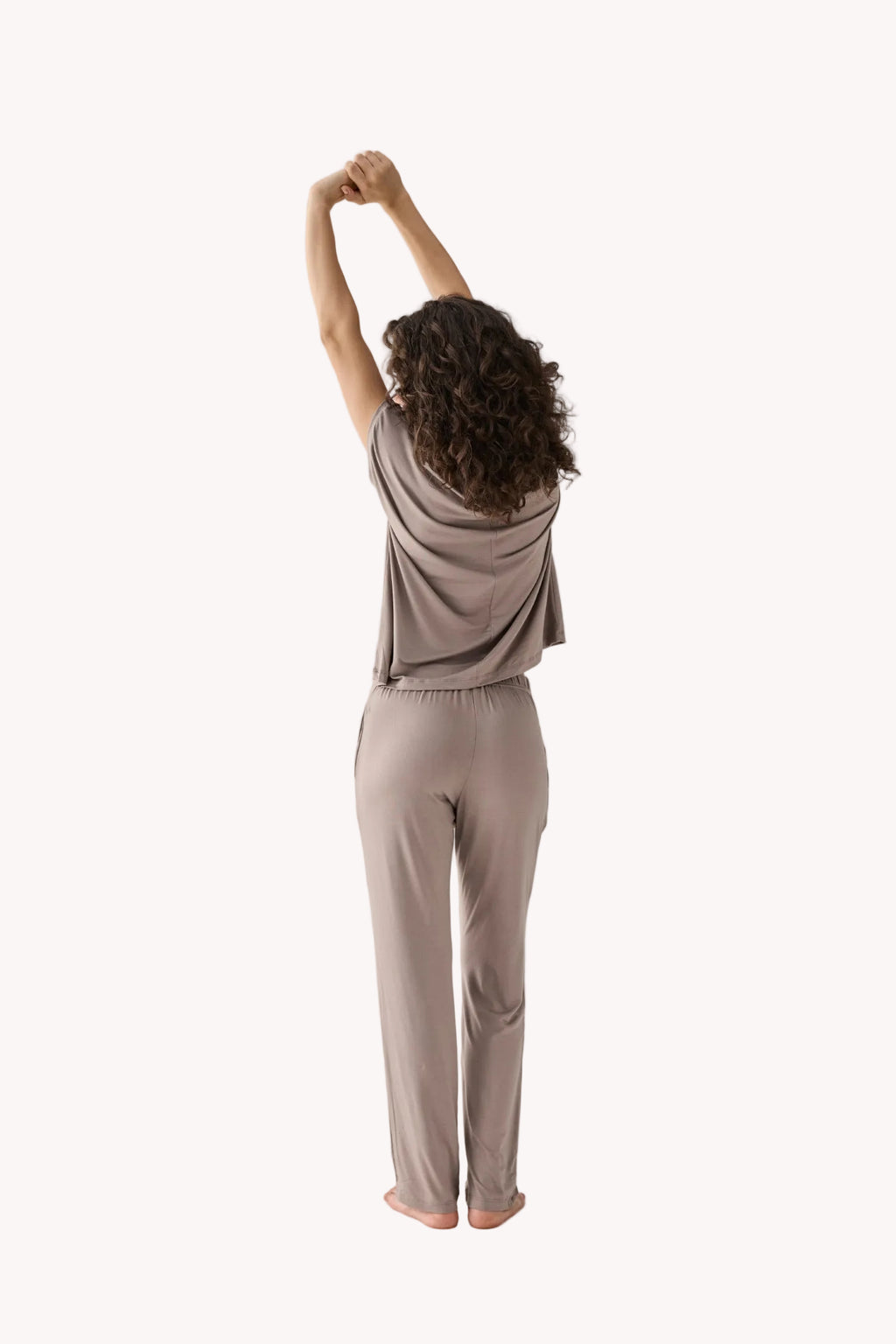 Relaxed Tee Set in Earth Grey