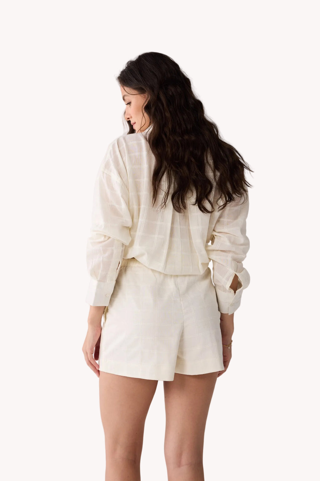 Regular fit Shorts in Textured Cotton